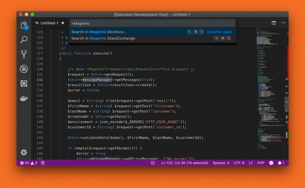 Magento DevSearch para VSCode